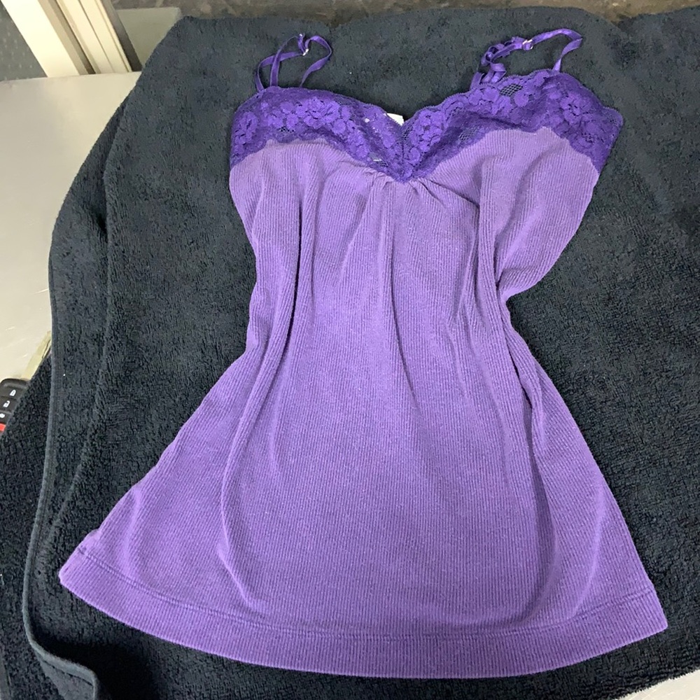 Worthington purple lace tank
